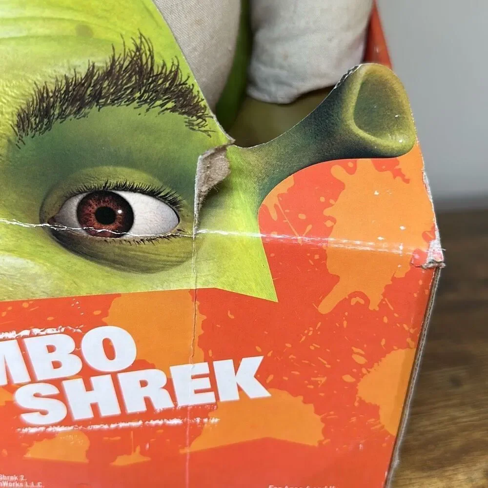 Vintage Shrek Roto Head Jumbo Shrek 2 Dream Works‎ 2004 Hard Face Original Box